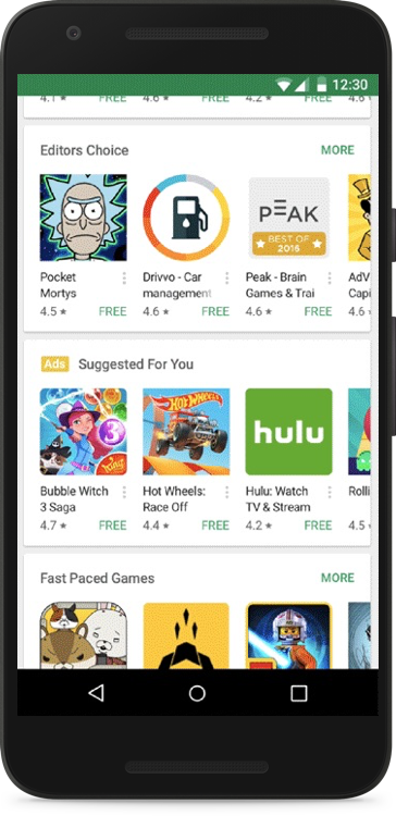 Google Play Home and Listings App Ad