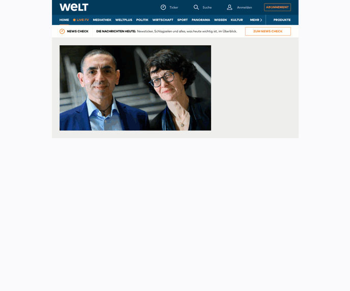 News-Artikel der WELT mit CLS-Problemen und Layoutverschiebung in der Chrome DevTools Analyse