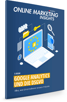 Cover eines E-Books über Google Analytics und DSGVO von morefire