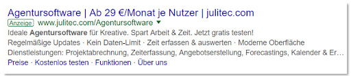 Anzeigenerweiterungen bei Google Ads