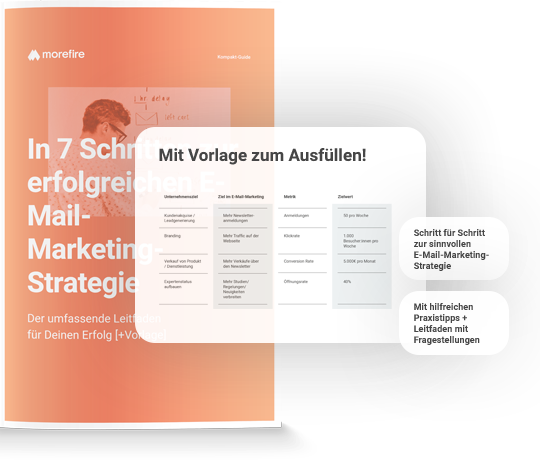 Mockup eines E-Books zur erfolgreichen E-Mail-Marketing-Strategie