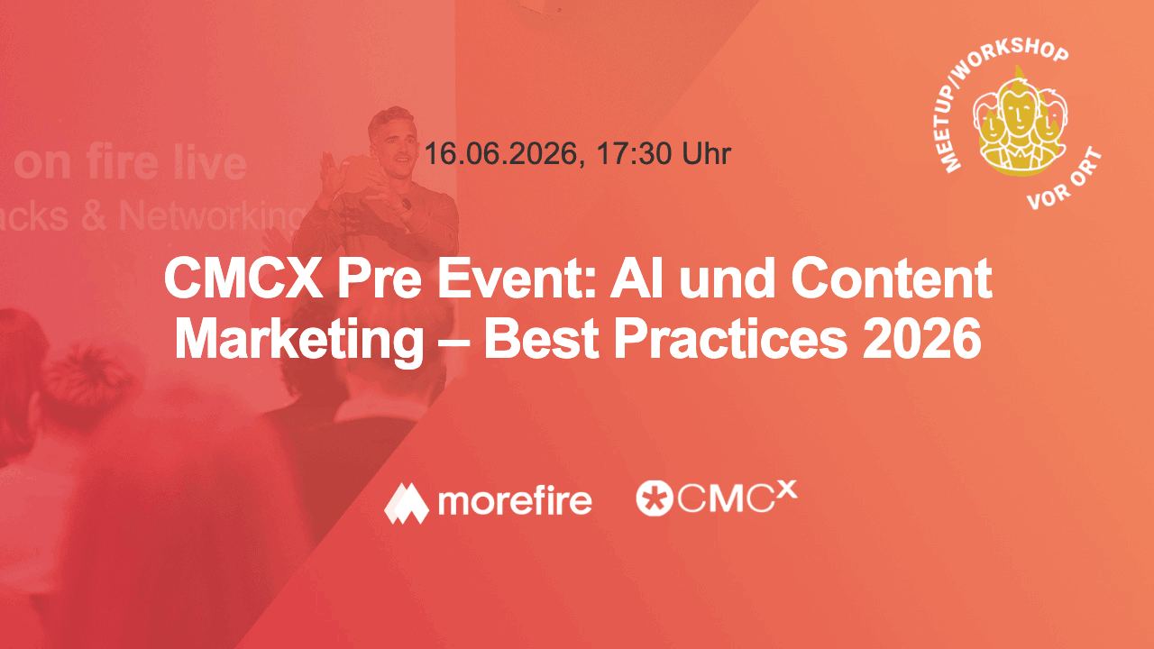 CMCX Pre Event: AI und Content Marketing – Best Practices 2026
