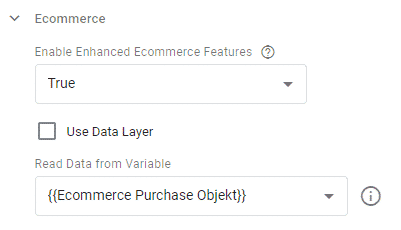 JavaScript Variable in der Tag-Konfiguration