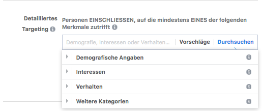 Detaililiertes Targeting