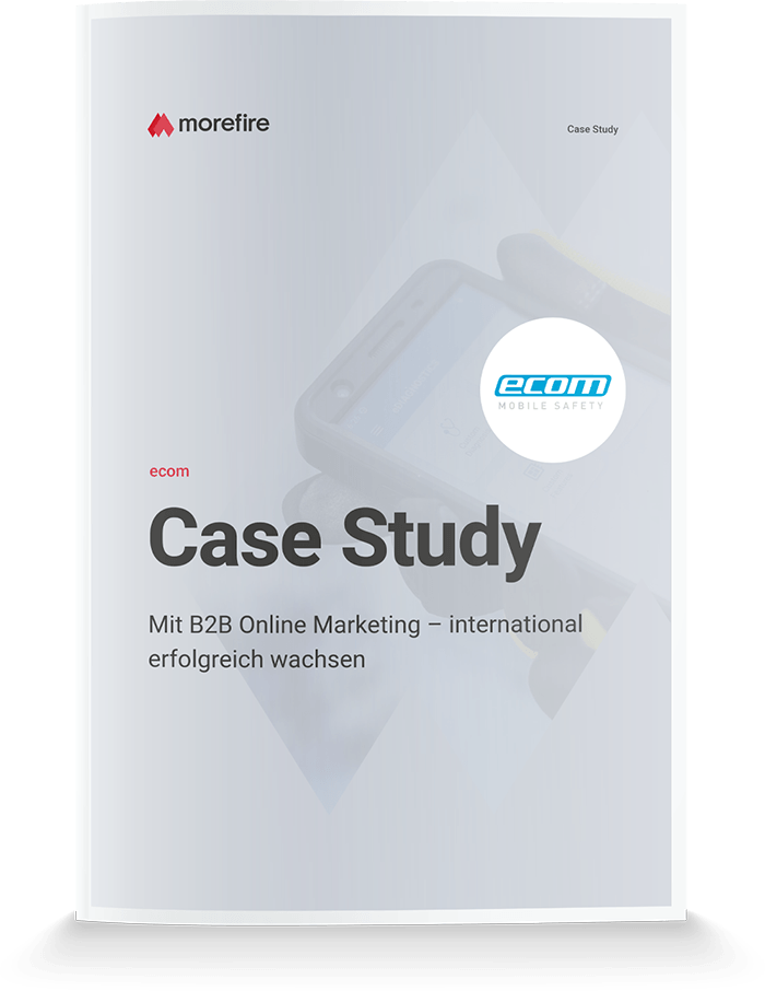 Cover der ecom Case Study zu internationalem Wachstum mit B2B Online Marketing