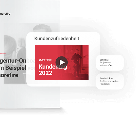 Agentur Onboarding und Projektstart bei morefire – Kundenbeispiel