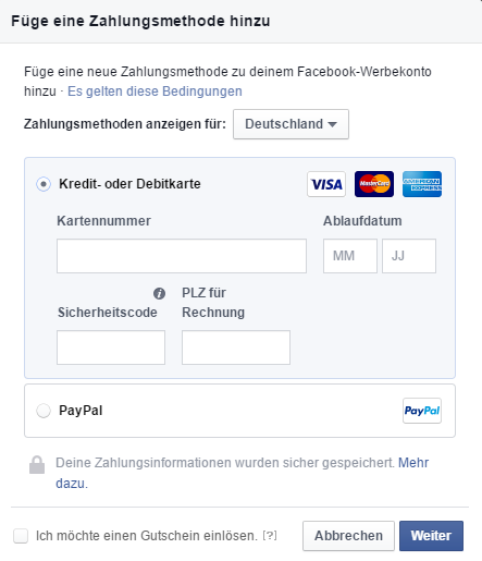 Kosten von Facebook Ads