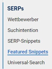 Featured Snippets mit Sistrix finden (2) - morefire