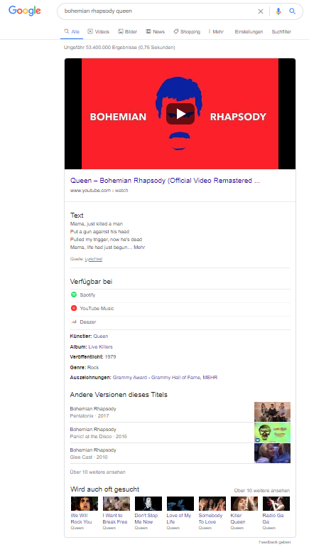 Google Onebox - morefire