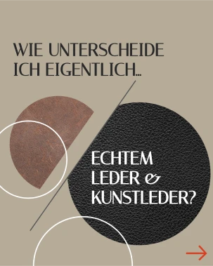 Carousel Post für Social Media zum Thema Wie unterscheide ich echtes Leder von Kunstleder