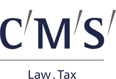 CMS Logo, eine der führenden internationalen Anwaltskanzleien