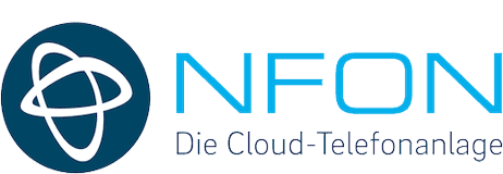 Logo von NFON, einem Anbieter von Cloud-basierten Telefonanlagen