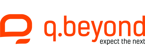 Logo von q.beyond, einem IT-Dienstleister für digitale Transformation
