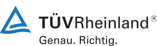 Logo von TÜV Rheinland, Anbieter für Sicherheitsprüfungen und Zertifizierungen