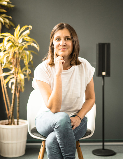 Portrait von Christina Baumann, Mitarbeiterin bei morefire