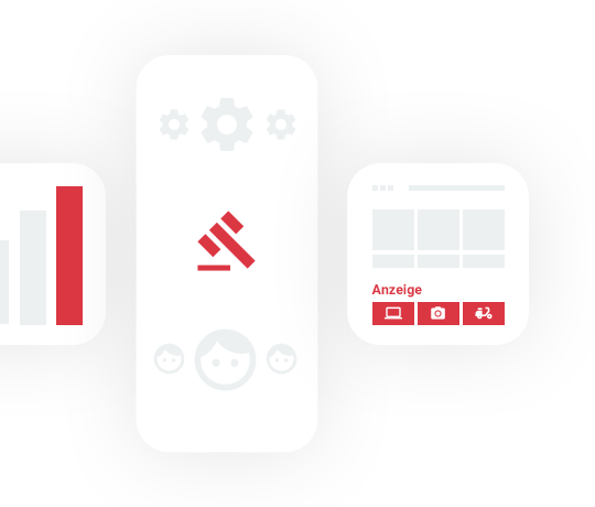 Illustration von Programmatic Advertising und Display Advertising mit Grafiken und Anzeigenbeispielen
