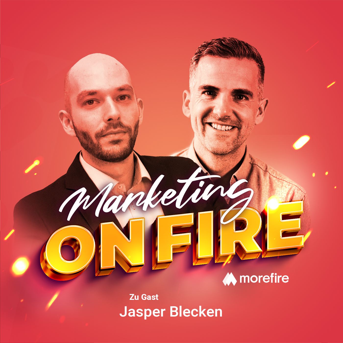 Jasper Blecken und Robin Heintze im Marketing on Fire Podcast