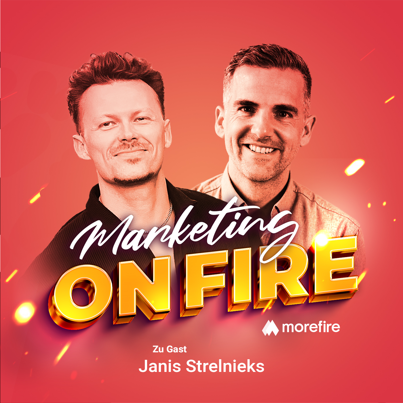 Podcast Cover mit Janis Strelnieks und Robin Heintze