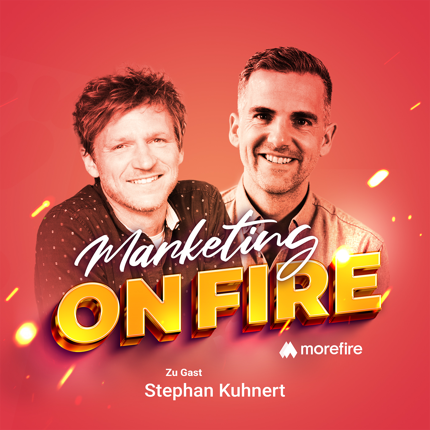 Cover von Marketing on fire mit Robin Heintze und Gast