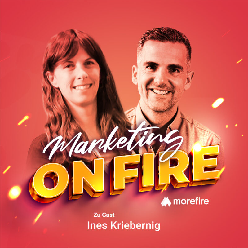 Podcast Cover von Marketing on Fire mit Robin Heintze und Gast