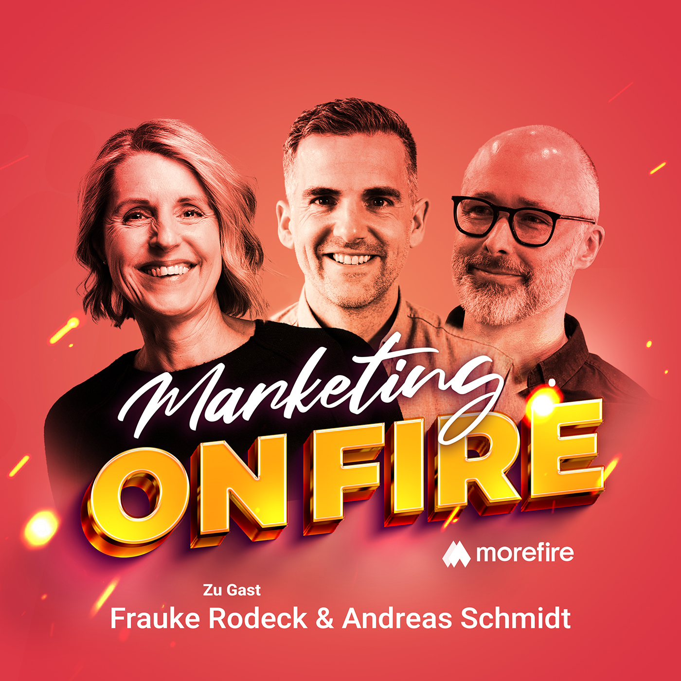 Podcast-Cover vom Marketing on fire Podcast