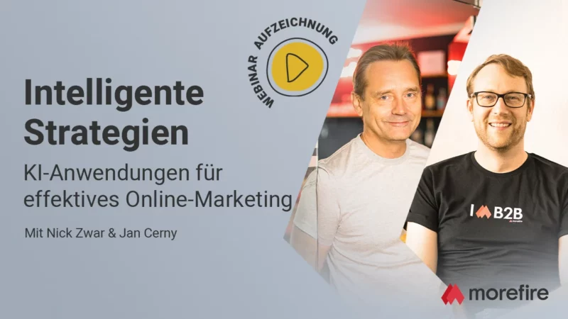 Webinar Cover von "KI-Anwendungen für effektive Online Marketing"
