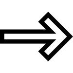 Schwarzer rechter Pfeil