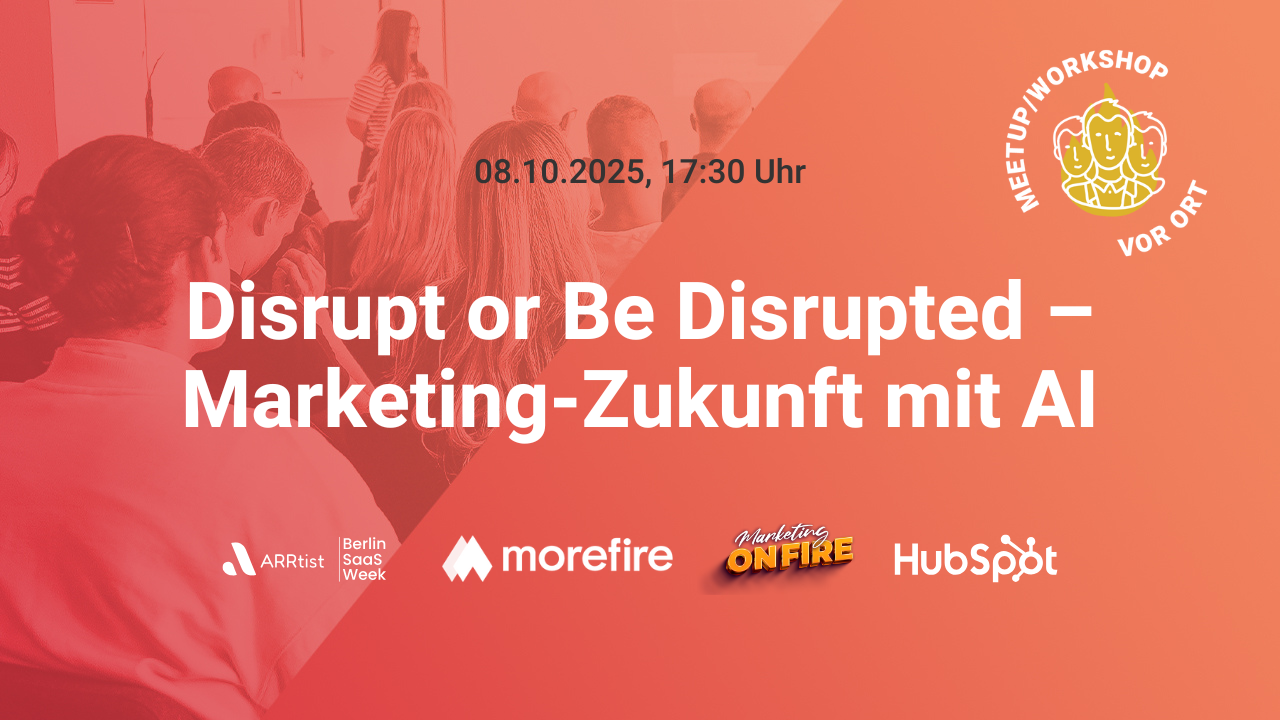 Disrupt or Be Disrupted – Marketing-Zukunft mit AI
