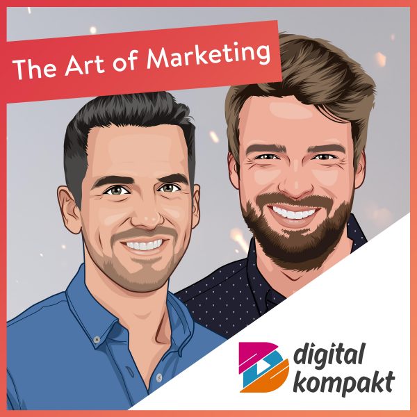 Podcast-Cover „The Art of Marketing“ mit Alexander Brück und Co-Moderator