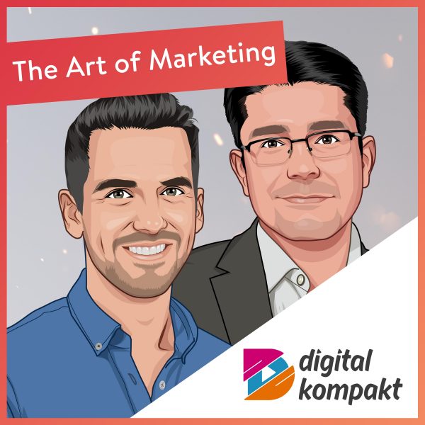 Podcast-Cover „The Art of Marketing“ mit Zoran Katic und Co-Moderator