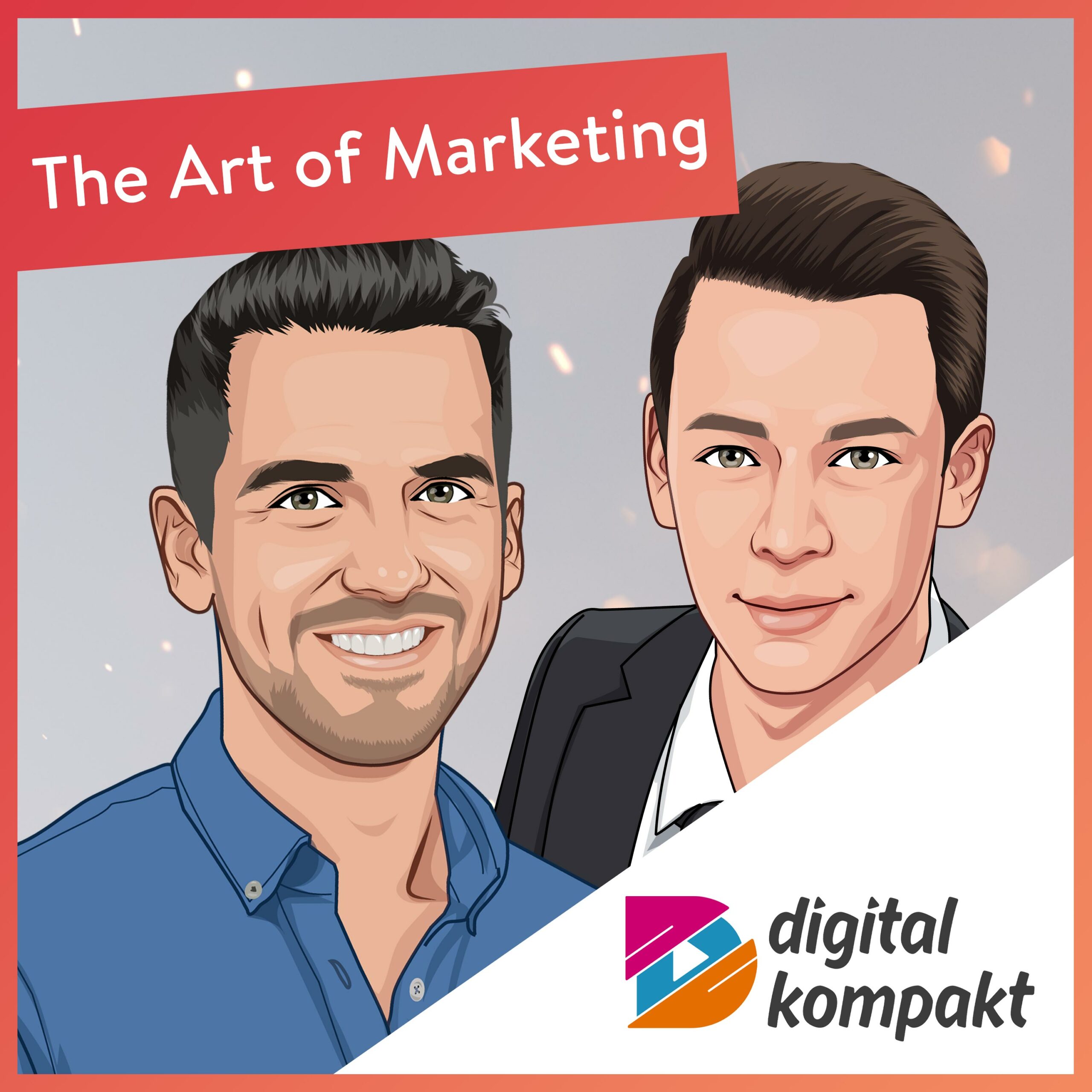Podcast-Cover „The Art of Marketing“ mit Peter Sutter und Co-Moderator
