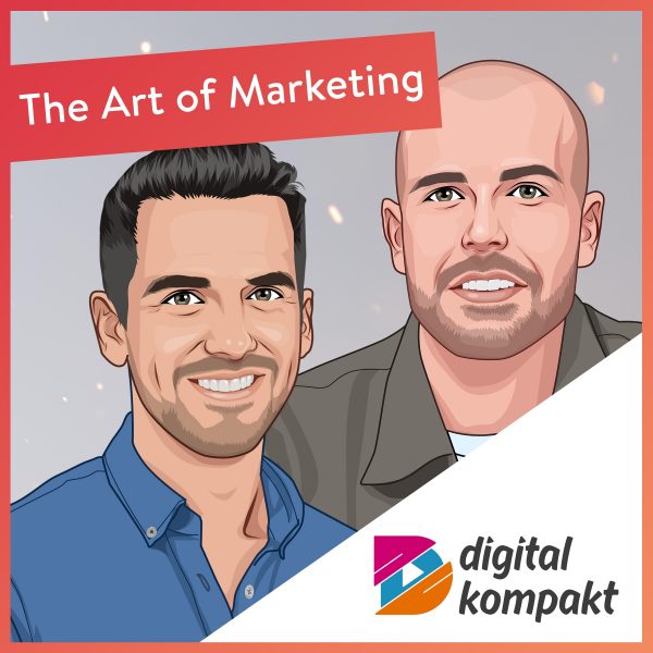 Robin Heintze und Dennis Inden gemeinsam im „The Art of Marketing“ Podcast-Design