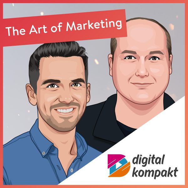 Podcast-Cover „The Art of Marketing“ mit Michael Weber und Co-Moderator
