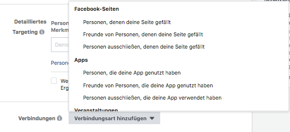 Verbindungen Facebook